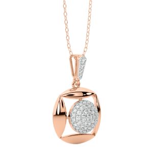 Yasna Round Diamond Pendant